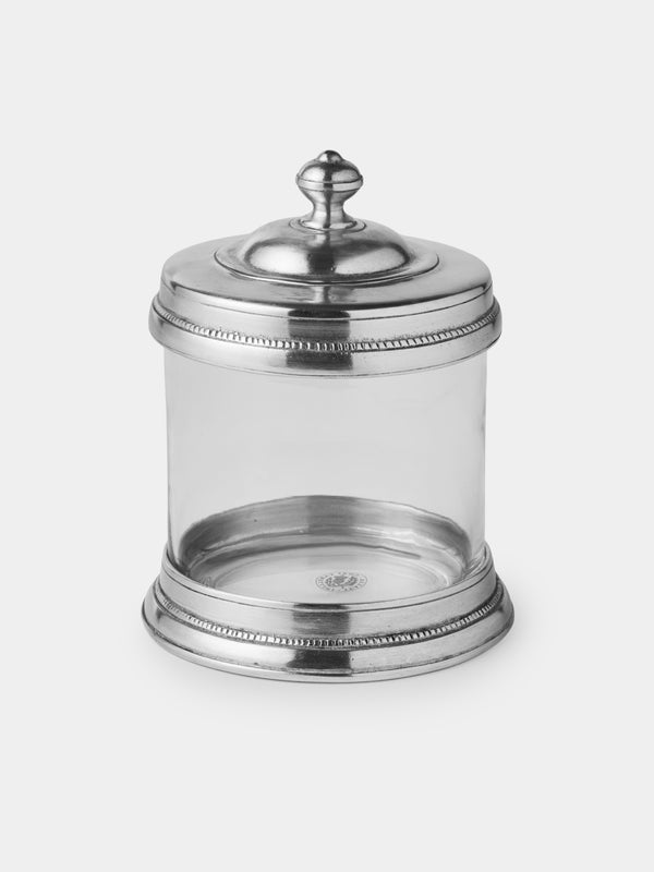Cosi Tabellini - Toscana Pewter Cotton Wool Jar - Silver - ABASK - 