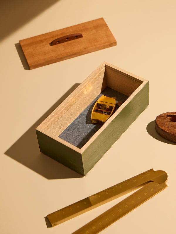 Matthew Kenney - Wood Small Desk Tidy - Green - ABASK