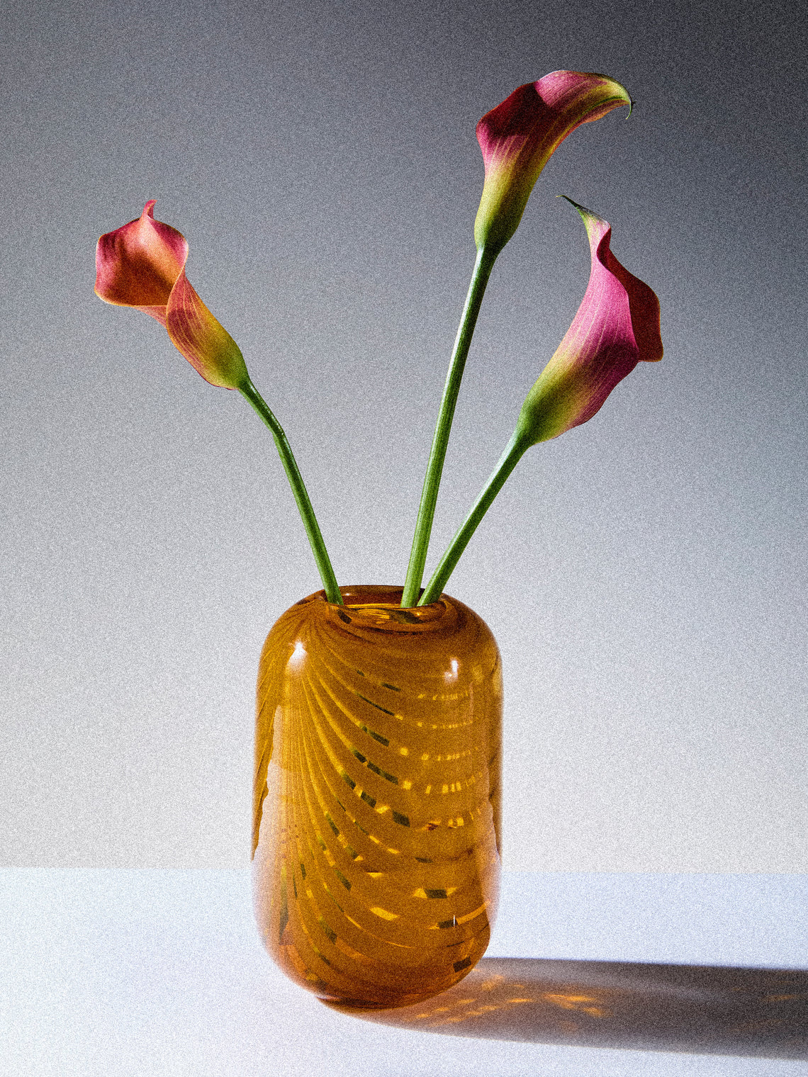 Antique and Vintage - Mid-Century Glass Vase - Orange - ABASK
