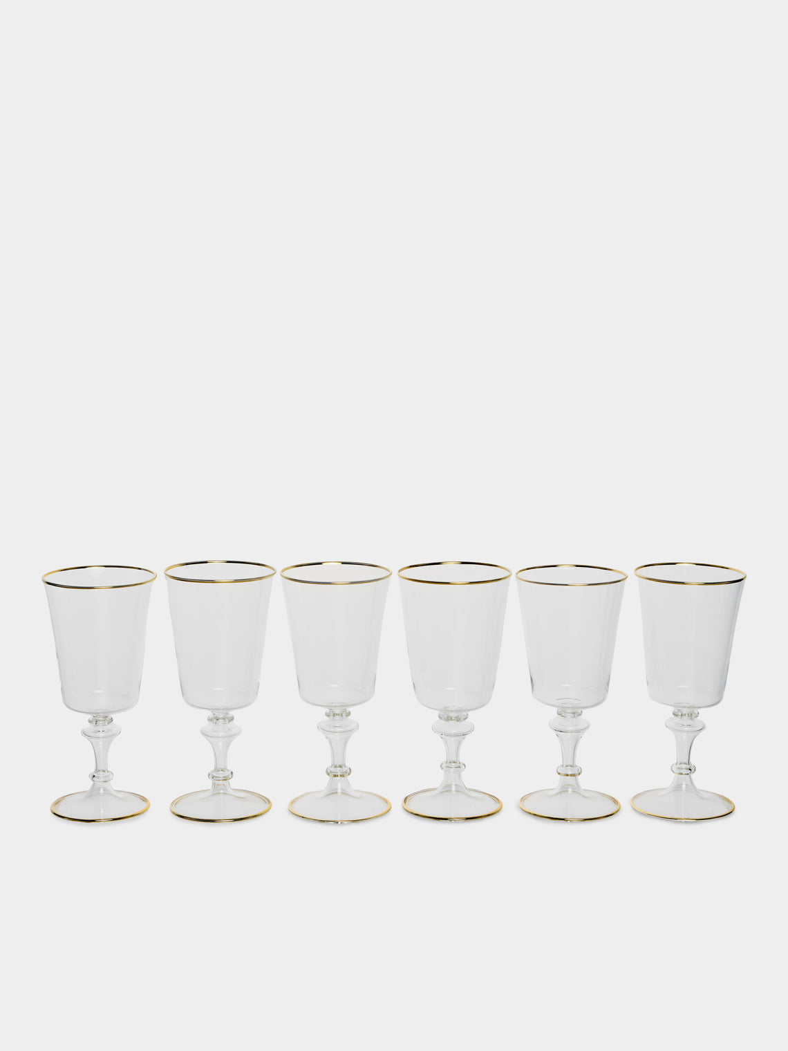 Alya Tannous - | Set of 6 | Vienna Large Wine Glasses - Clear - ABASK