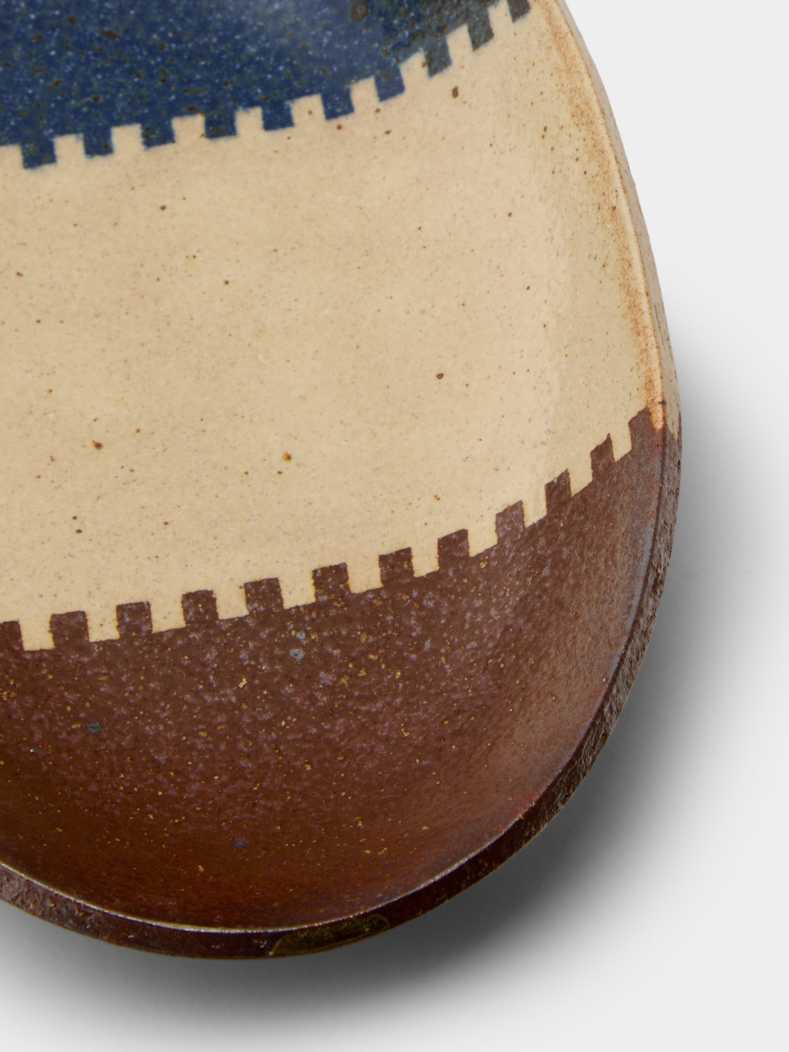 Makidani-gama - No. 1 Nerikomi Ceramic Medium Oval Bowls (Set of 5) - Multiple - ABASK