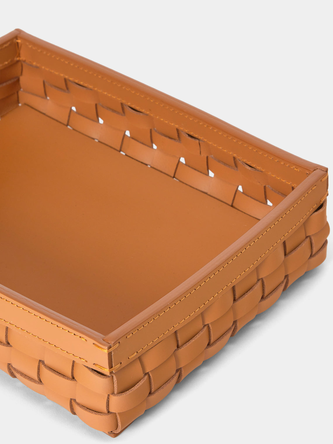 Riviere - Barcelona Water-Resistant Leather Low Basket - Tan - ABASK