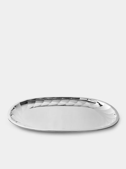 Greggio - Newport Silver-Plated Tray (20in/51cm) - Silver - ABASK - 