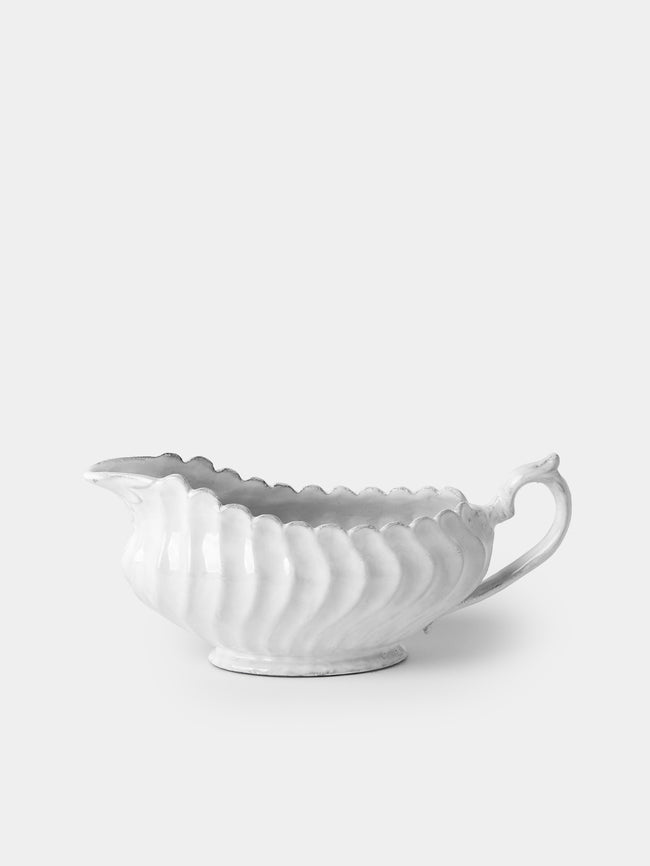 Astier de Villatte - Peggy Hand-Glazed Ceramic Sauce Boat - White - ABASK - 