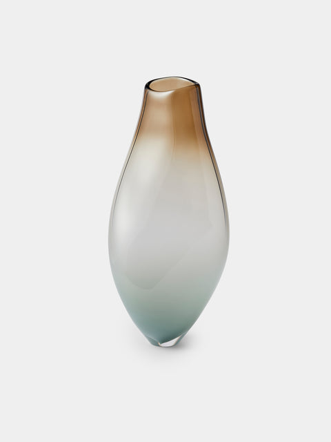 Michèle Oberdieck - Nord Tawny Hand-Blown Glass Vase (15.5in/39cm) - Multiple - ABASK - 