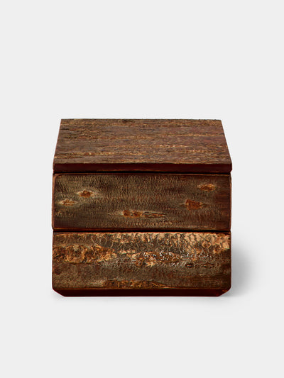 Denshiro - Cherry Bark Two-Tier Storage Box - Brown - ABASK - 