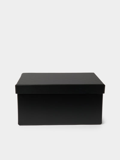 Pinetti - Origami Leather Large Storage Box - Black - ABASK - 