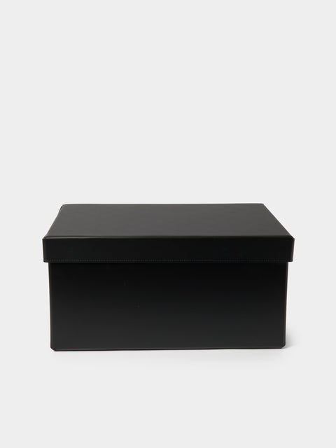 Pinetti - Origami Leather Large Storage Box - Black - ABASK - 
