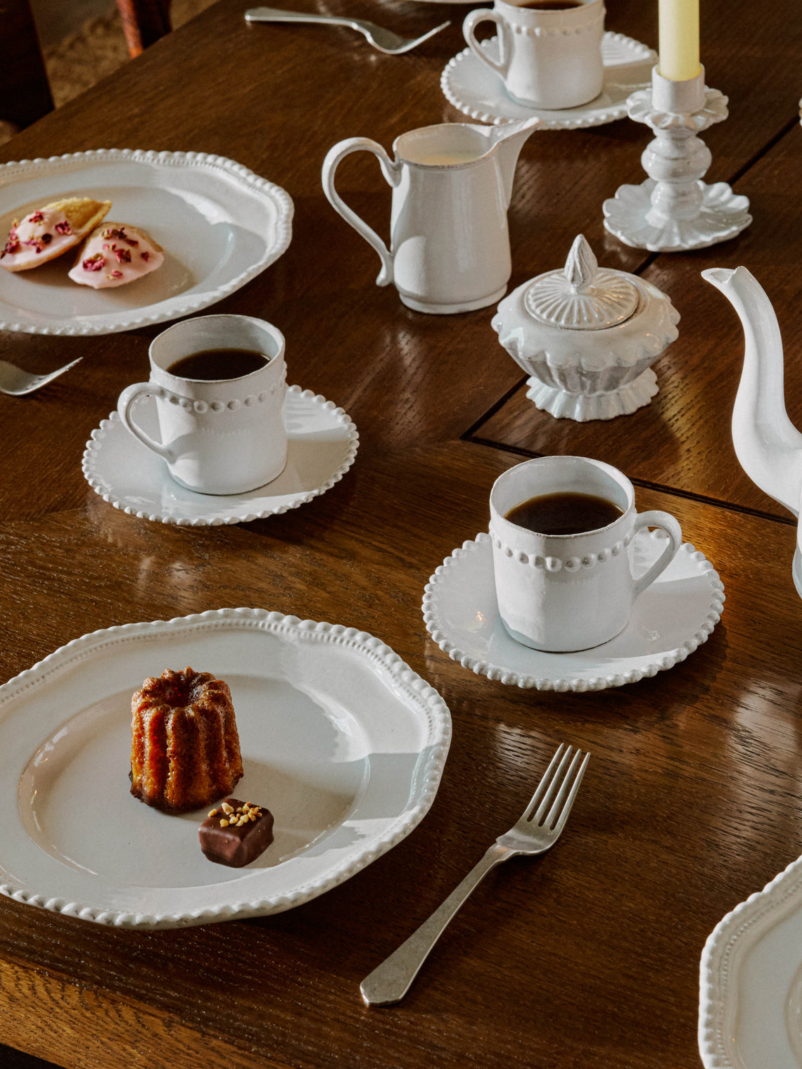 Astier de Villatte - Adélaïde Hand-Glazed Ceramic Coffee Cup (Set of 2) - White - ABASK