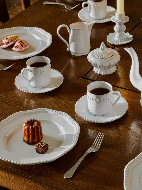 Astier de Villatte - Adélaïde Hand-Glazed Ceramic Coffee Cup (Set of 2) - White - ABASK