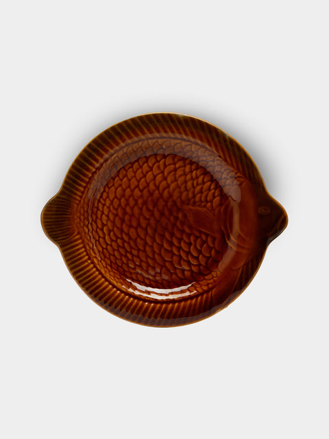 Antique and Vintage - 1950s Sarreguemines Ceramic Fish Dinner Plates (Set of 6) -  - ABASK - 