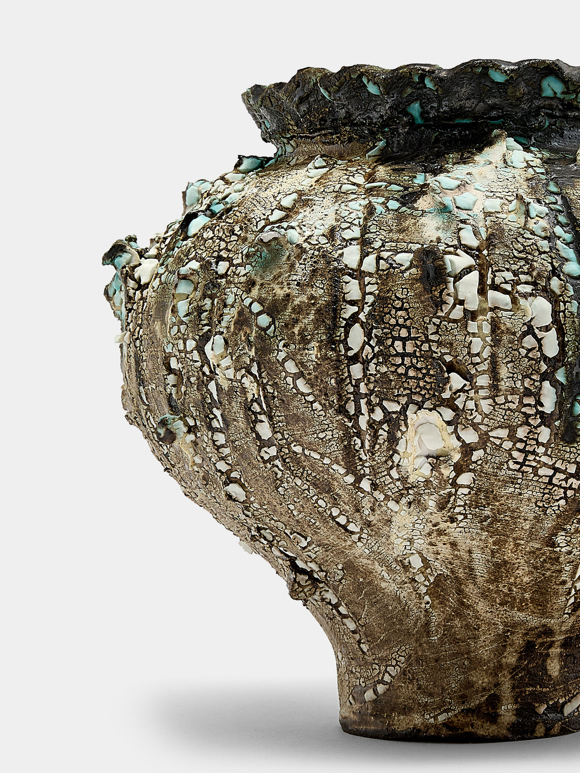 SWAY Ceramics - Poppy V Stoneware Vase - Brown - ABASK