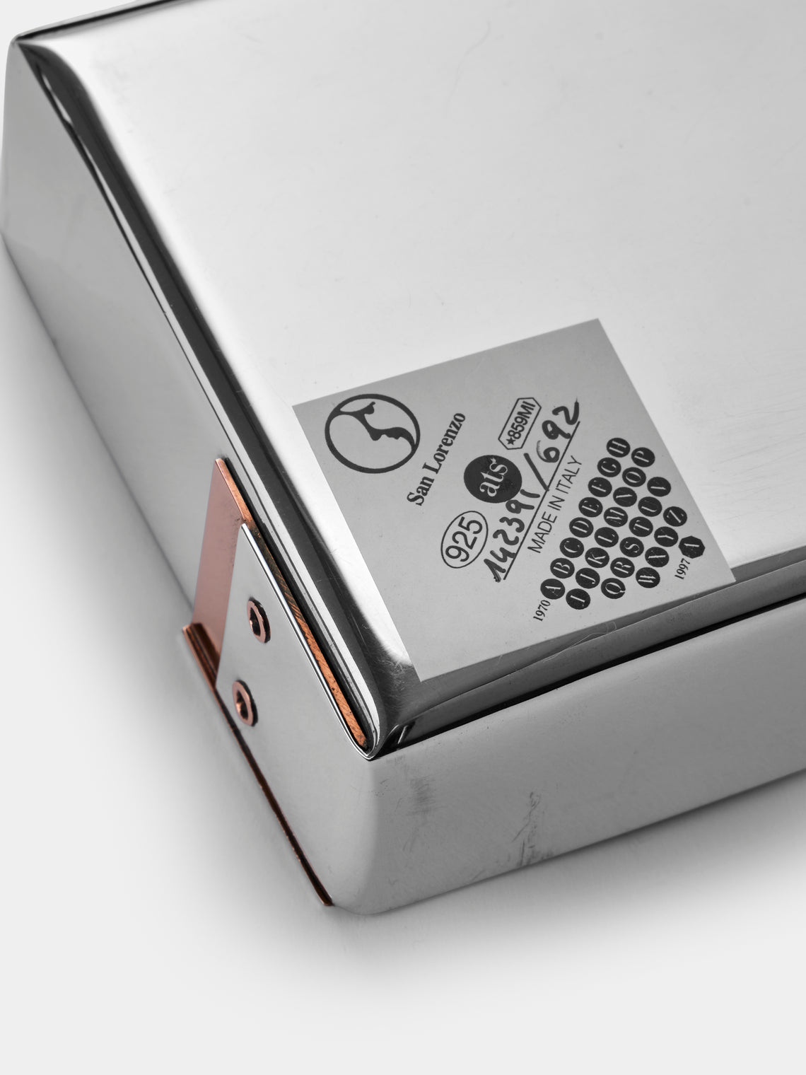 San Lorenzo - 1972 Afra and Tobia Scarpa Sterling Silver Rectangular Box - Silver - ABASK