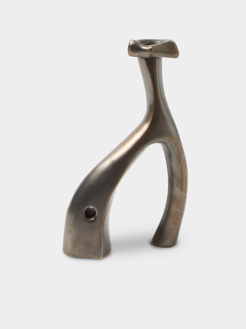Shaha Raphael - Coven 04 Hand-Cast Brass Candle Holder - Brown - ABASK - 