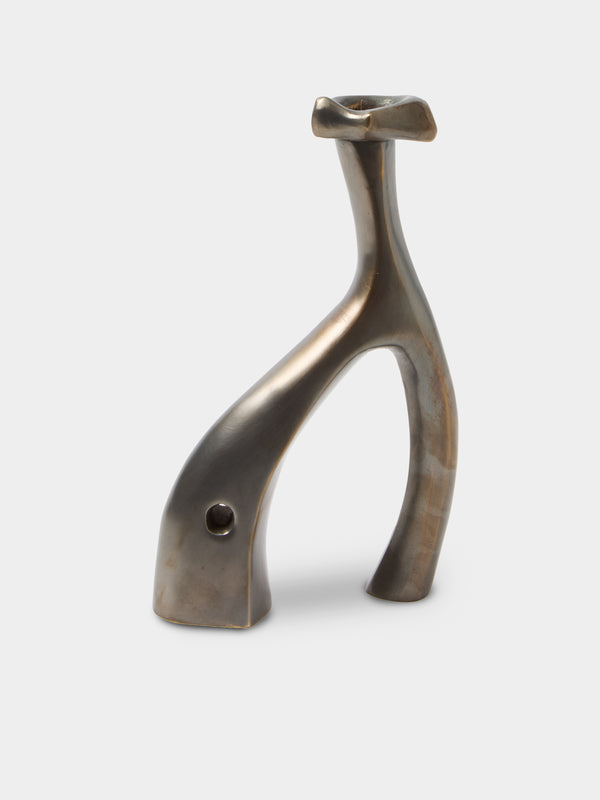Shaha Raphael - Coven 04 Hand-Cast Brass Candle Holder - Brown - ABASK - 