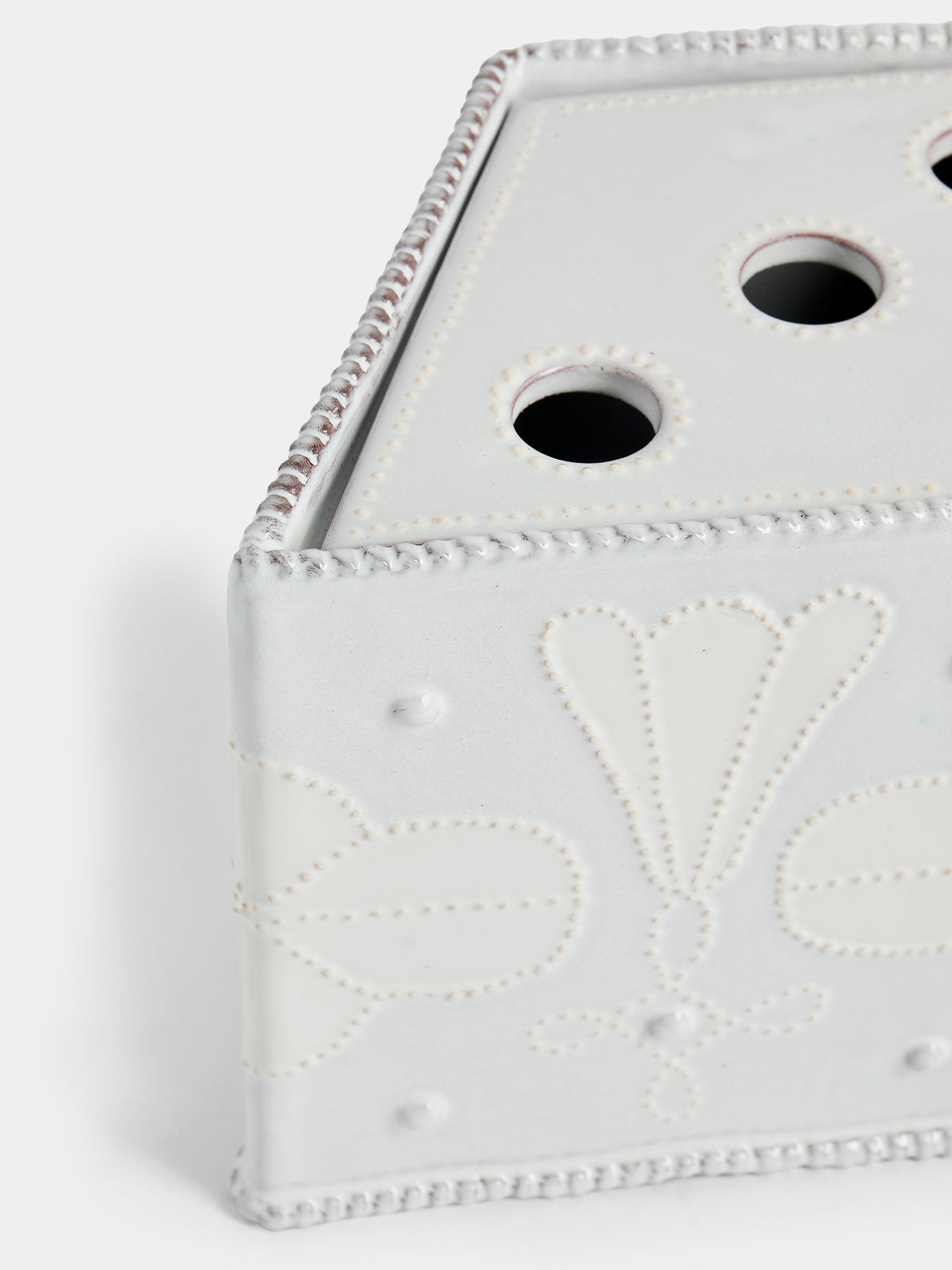 Emily Mitchell - Hand-Built Ceramic Bough Vase - White - ABASK