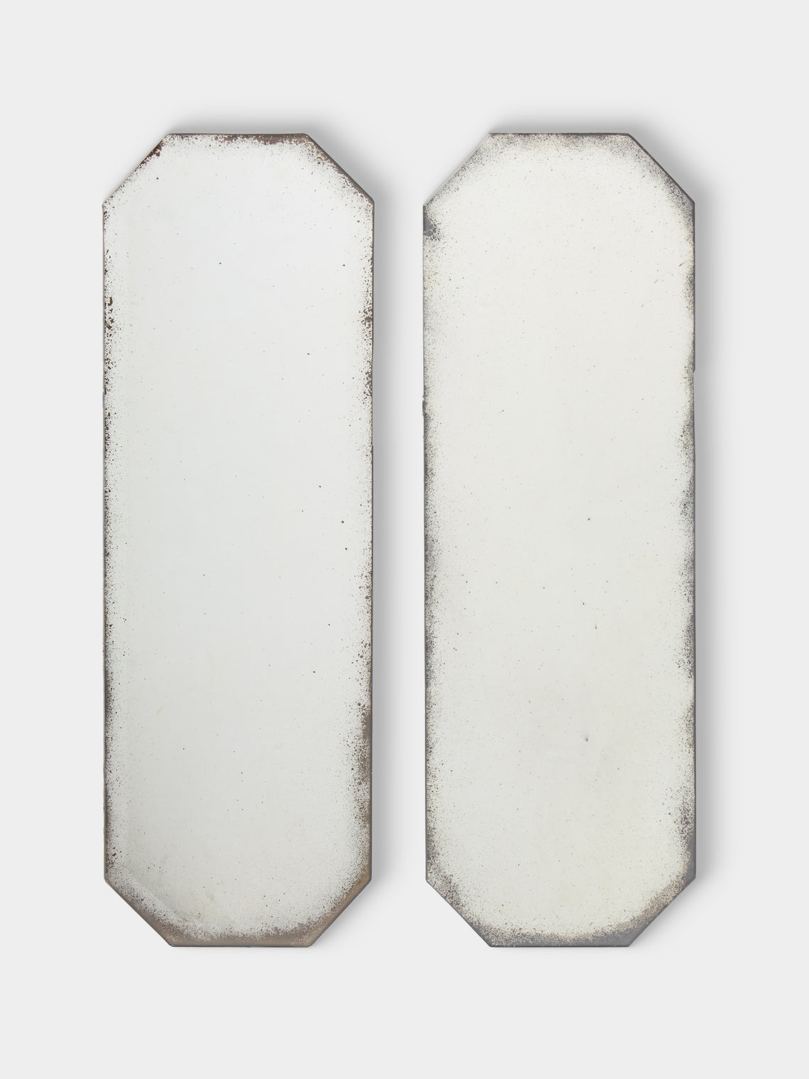 Borgo delle Tovaglie - Octo Mirrored Glass Centerpieces (Set of 2) - Silver - ABASK - 