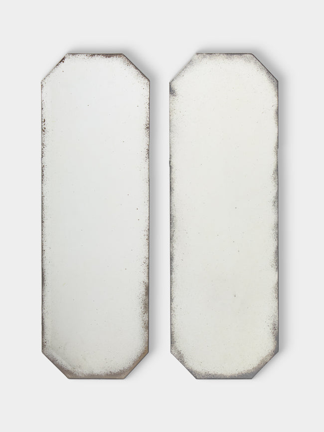 Borgo delle Tovaglie - Octo Mirrored Glass Centerpieces (Set of 2) - Silver - ABASK - 