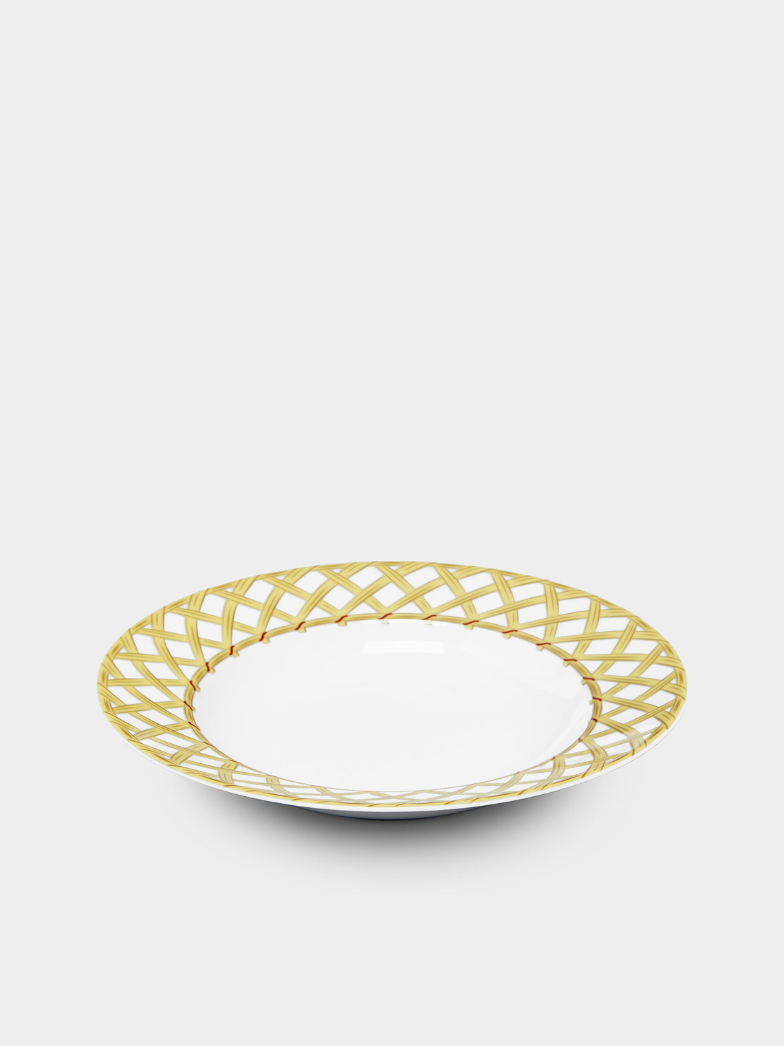 Pinto Paris - Vannerie Cottage Porcelain Soup Plate -  - ABASK - 