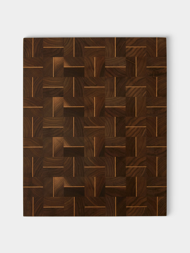 Linley - Zig Zag Walnut Chopping Board - Natural - ABASK - 