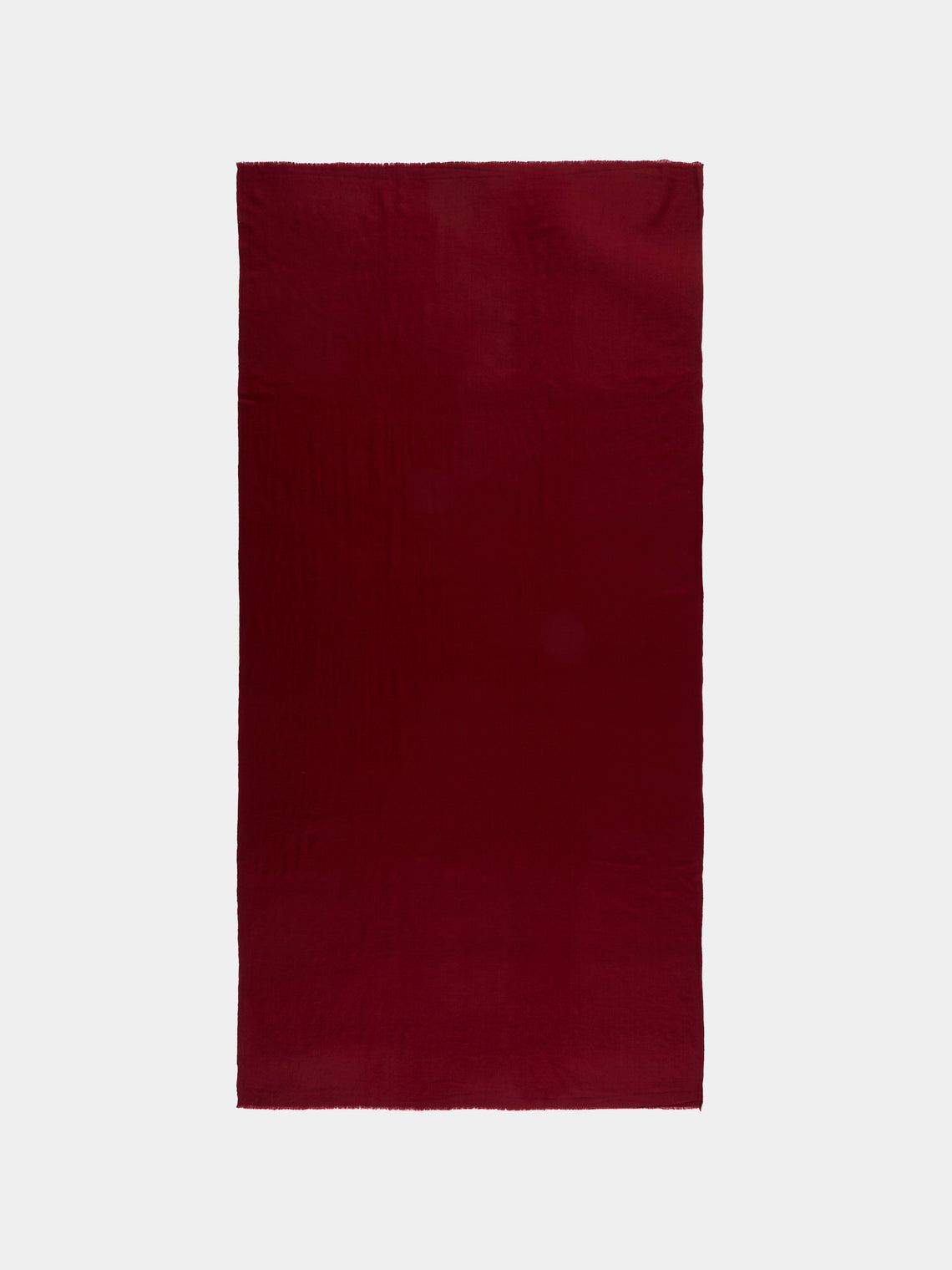 Me & K - Cashmere Solid Twill Scarf (78.5in/2m) - Red - ABASK