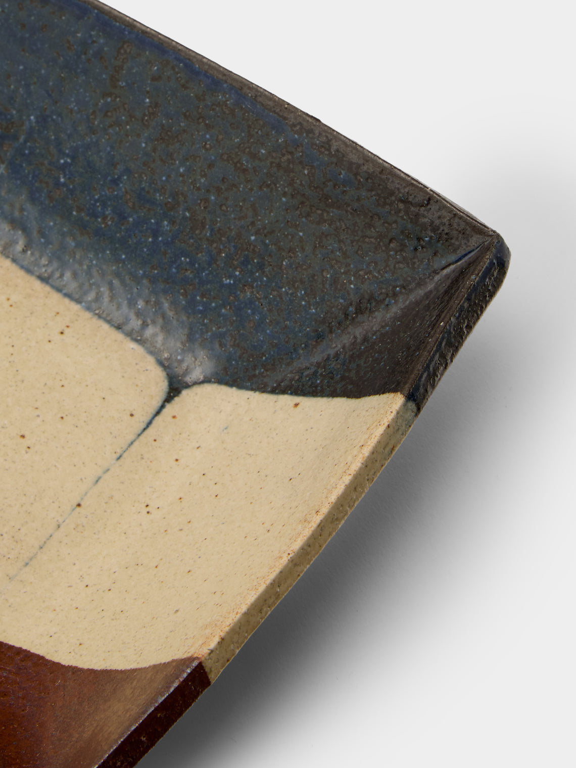 Makidani-gama - No. 1 Nerikomi Ceramic Square Plates – 6.5in/17cm (Set of 5) - Multiple - ABASK