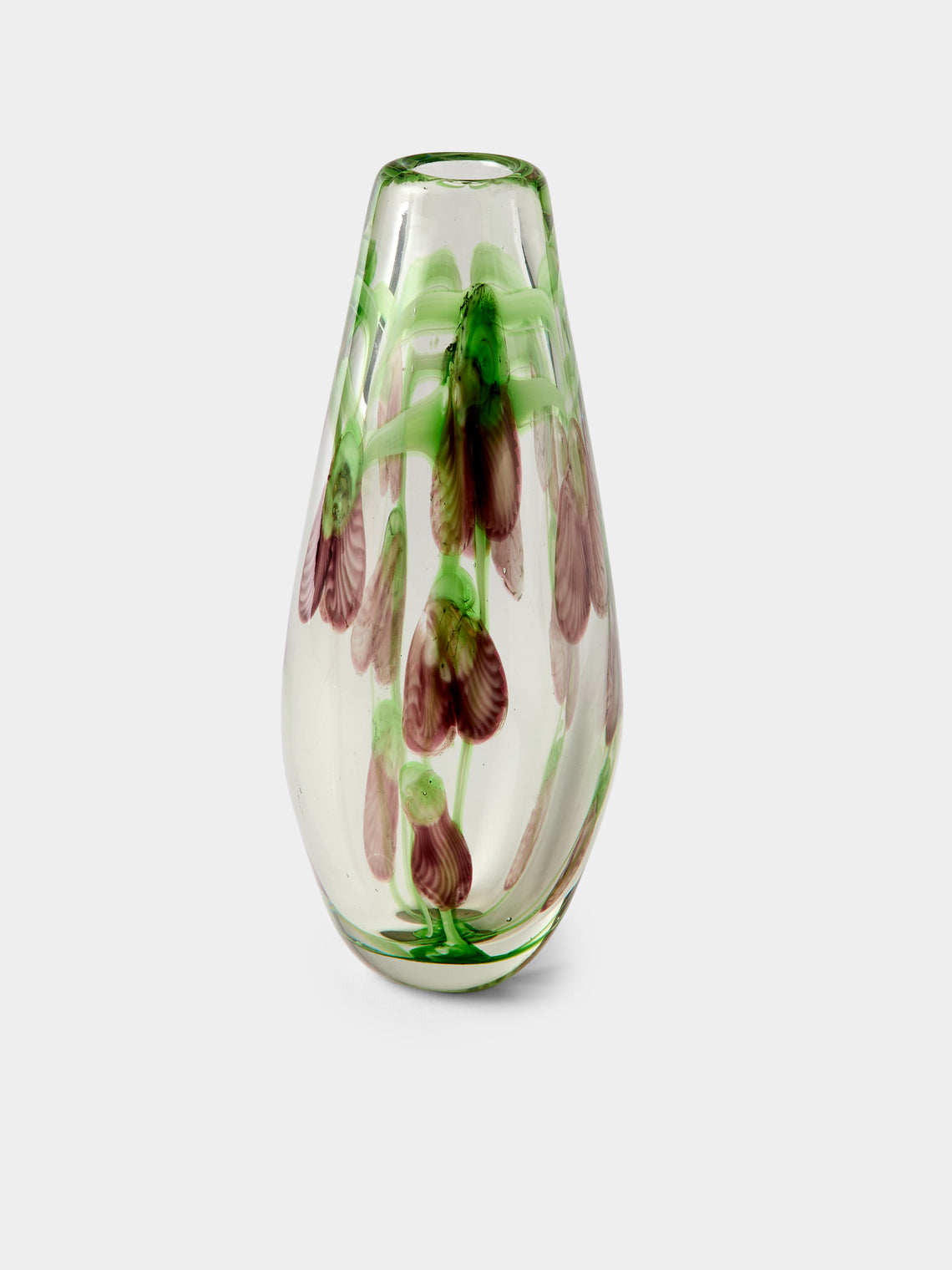 Antique and Vintage - Mid-Century Glass Bud Vases (Set of 2) - Green - ABASK