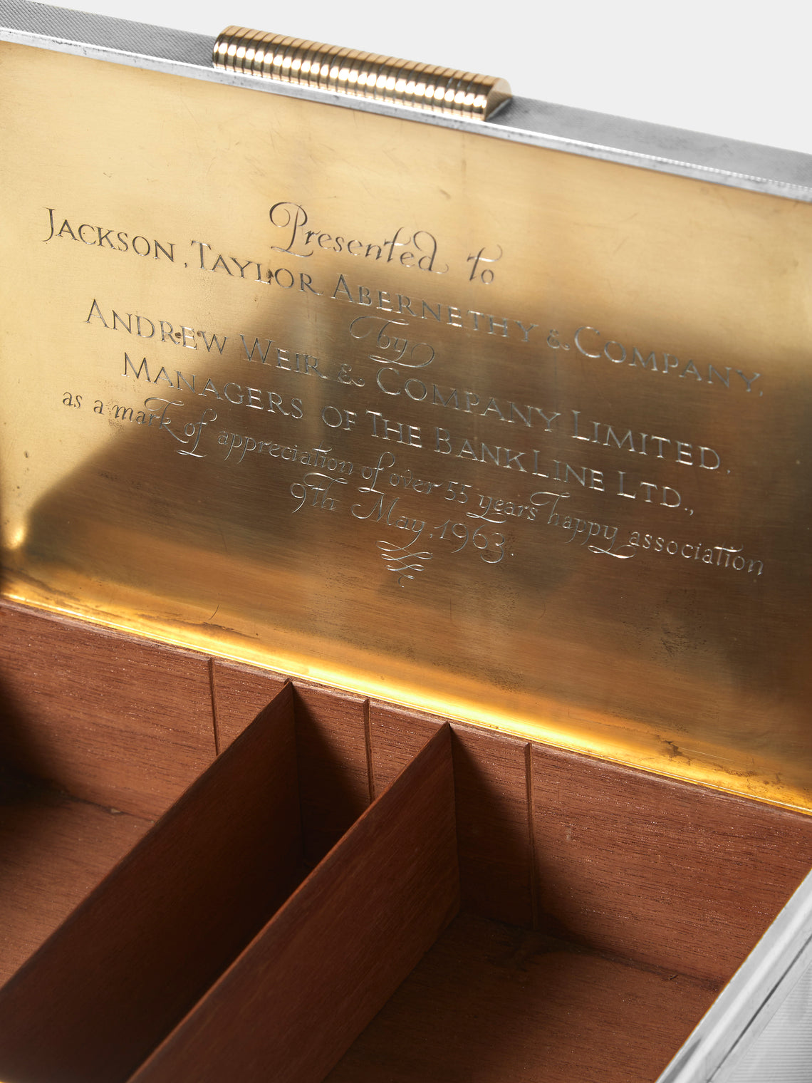 Antique and Vintage - Mid-Century Sterling Silver Cigar Box - Silver - ABASK