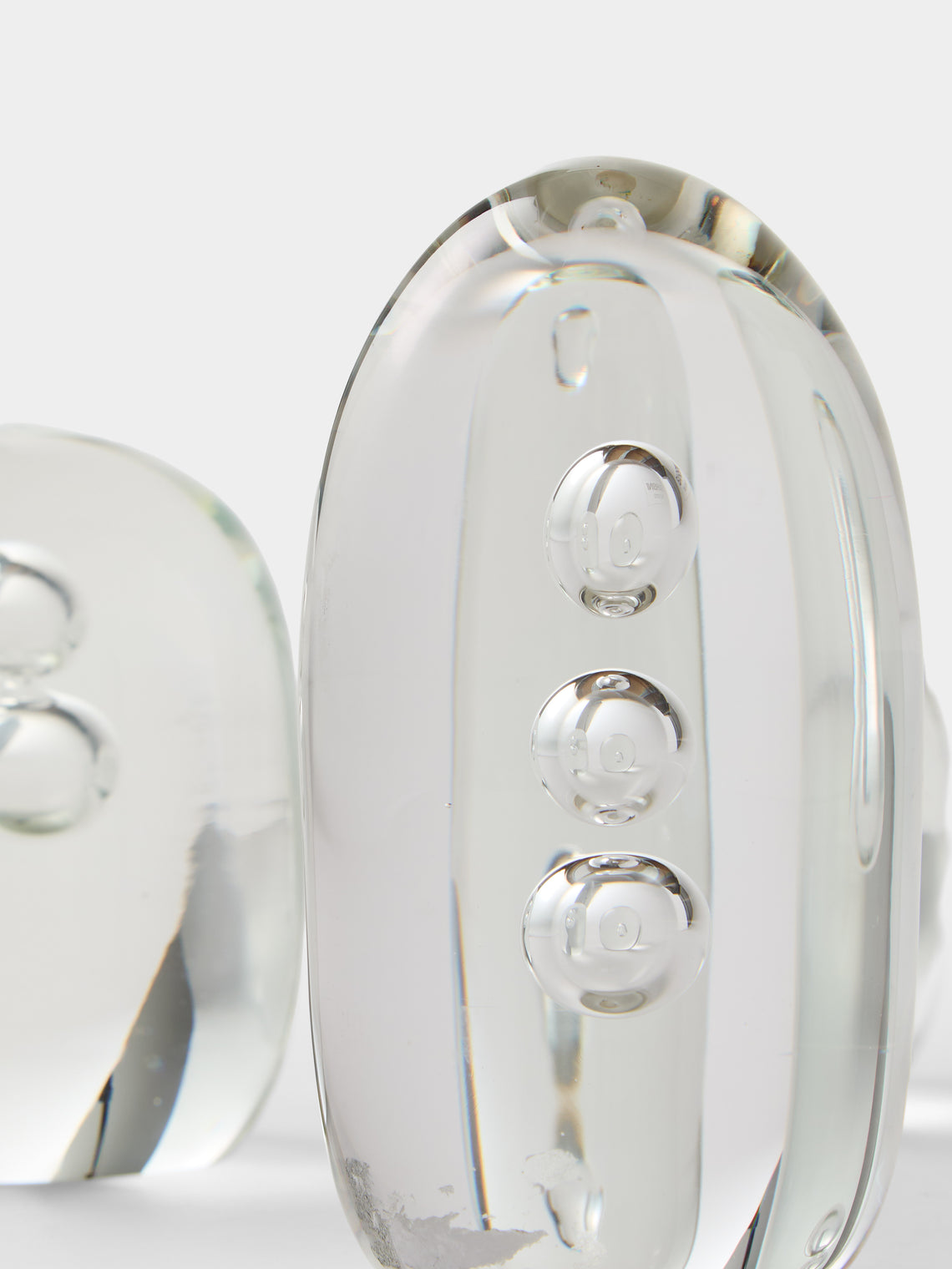 Antique and Vintage - 1970s Barbini Glass Paperweights (Set of 3) - Clear - ABASK