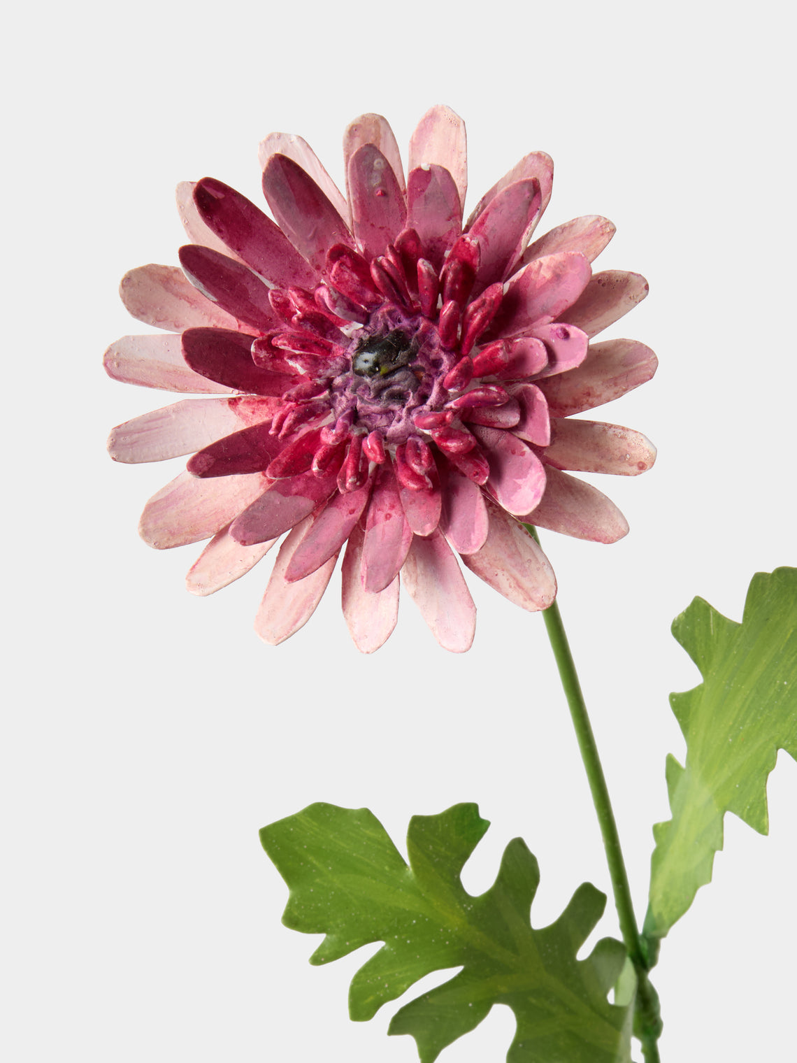 Erbavoglio Milano - Hand-Painted Copper Ornamental Flower - Pink - ABASK
