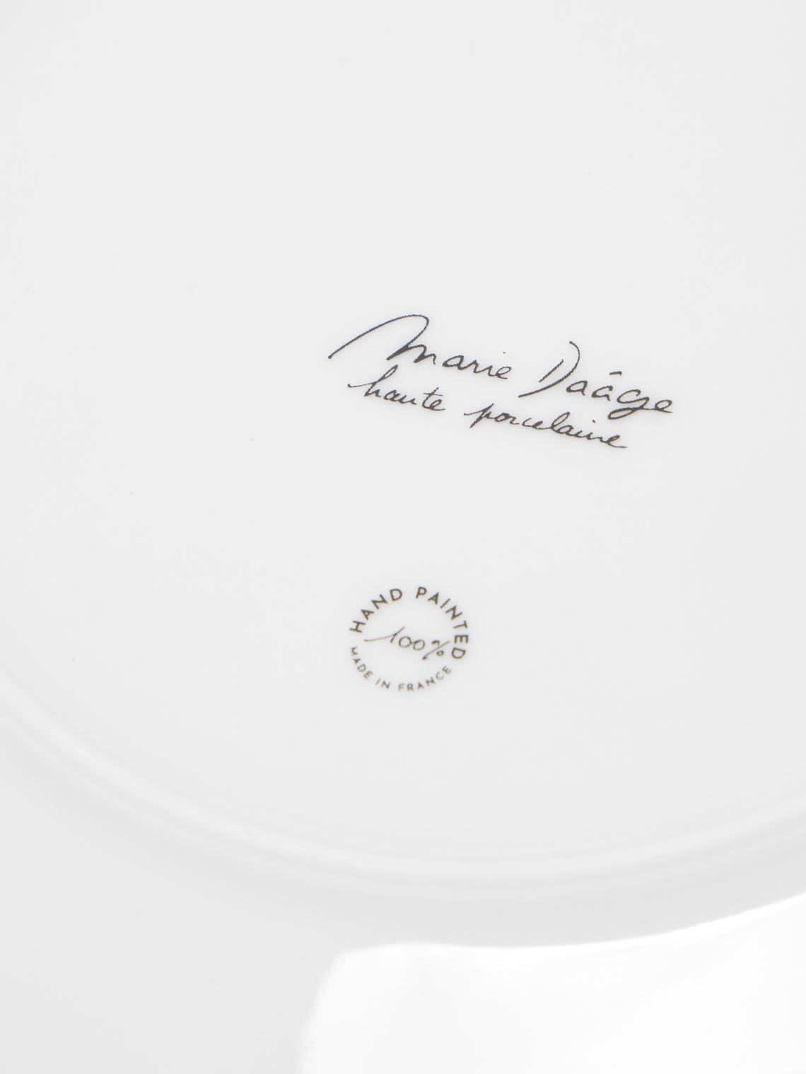 Marie Daage - Jardin d'Arashiyama Hand-Painted Porcelain Salad / Dessert Plate (8in/21cm) - White - ABASK