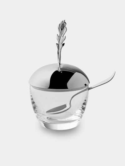 Pampaloni - Oak Leaf Silver-Plated Jam Jar - Silver - ABASK - 