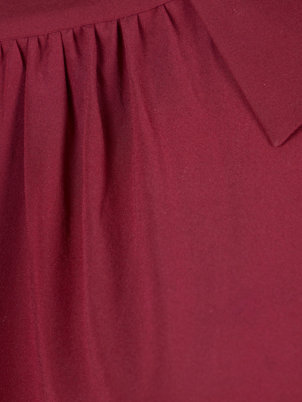 Ryan Roche - Silk Collared Blouse | Size: S - Red - ABASK