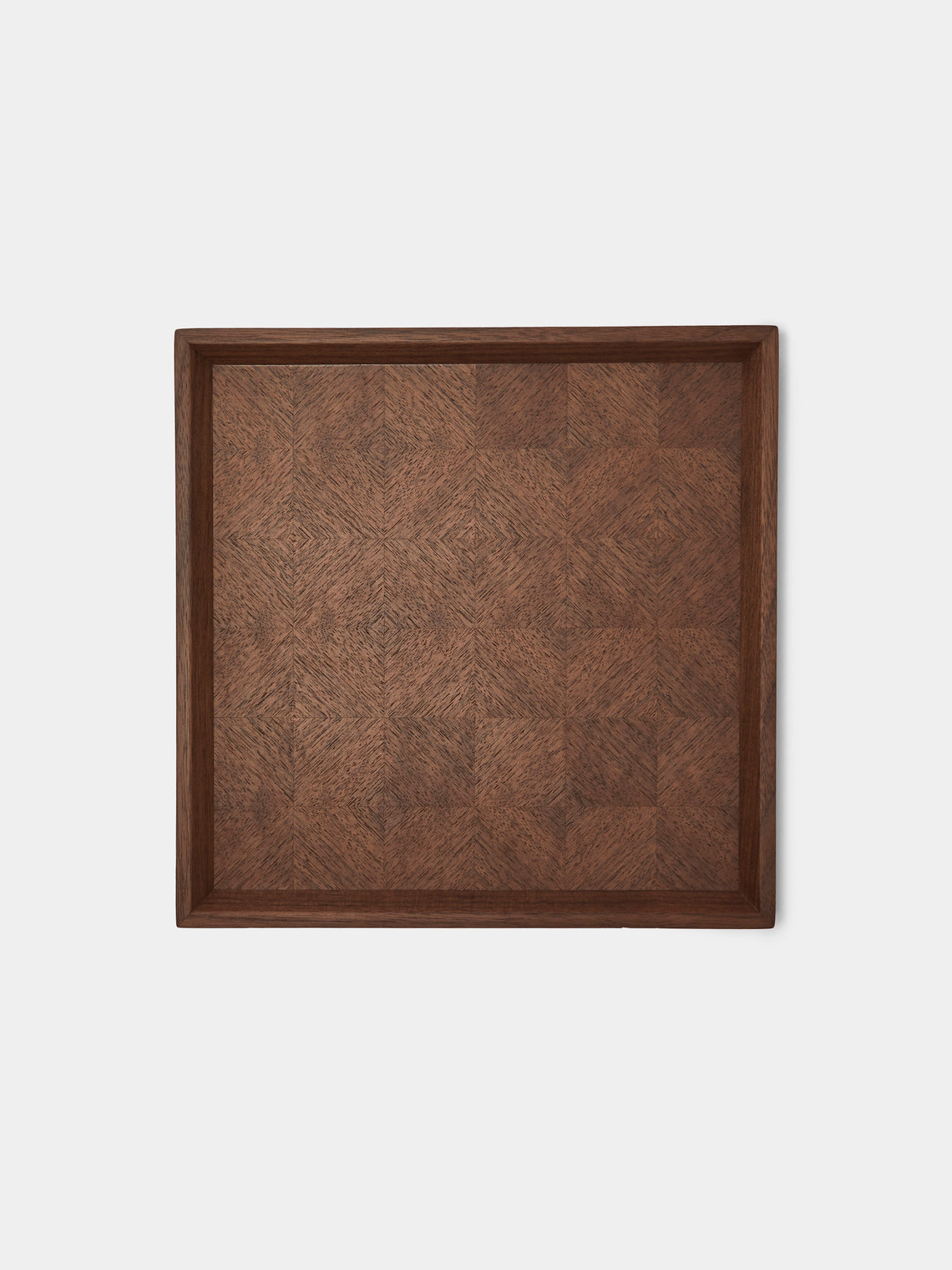 Mori Kougei - Poke Walnut Square Tray (10.5in/26.5cm) - Brown - ABASK - 