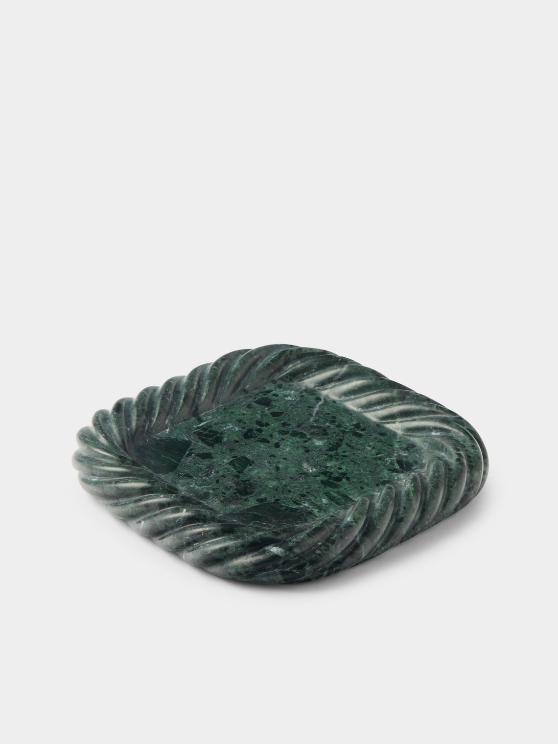 Anastasio Home - Sam Marble Tray (8in/20cm) - Green - ABASK