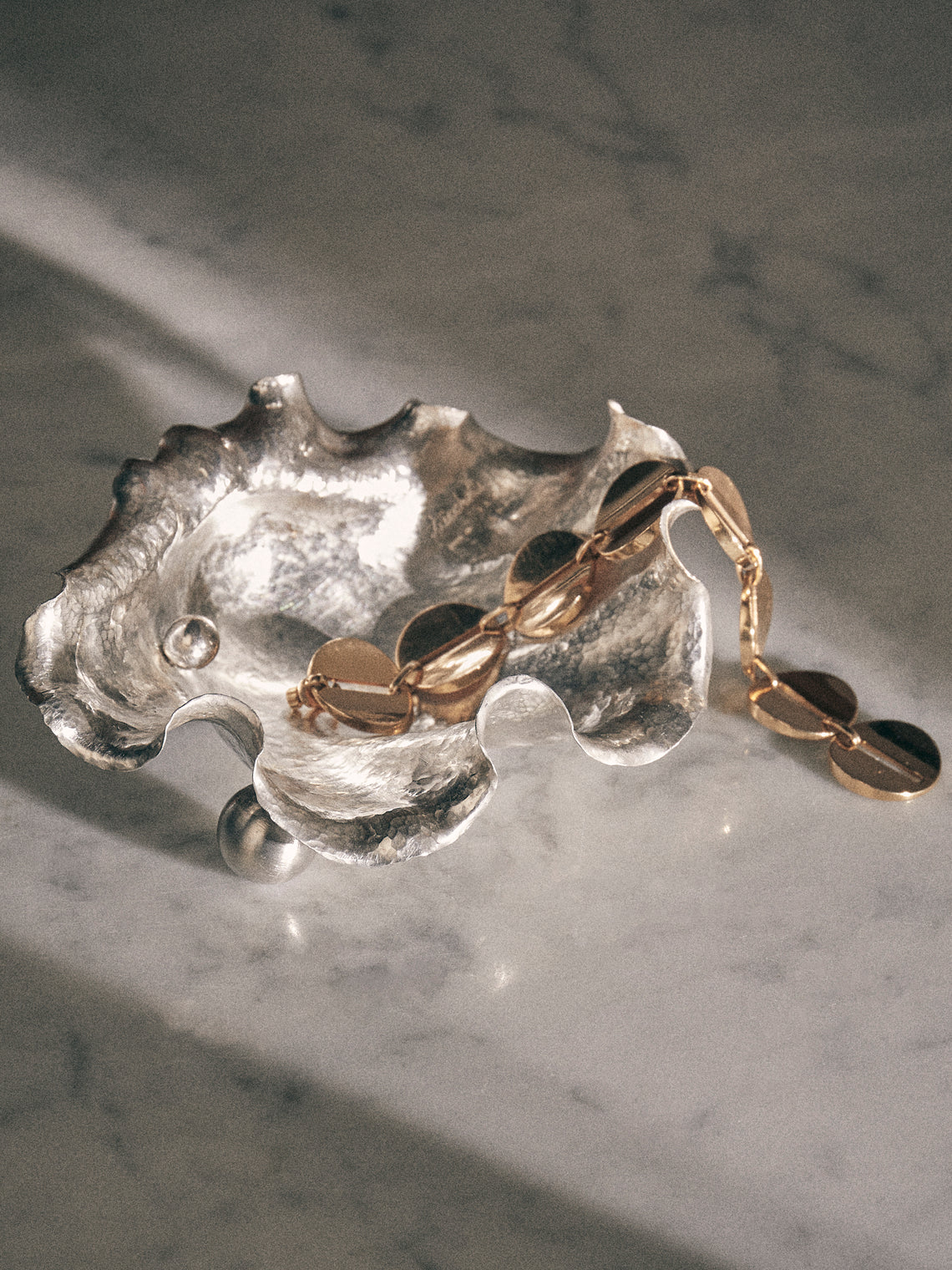 Antique and Vintage - 1970s Zucchetti Shell Solid Silver Dish - Silver - ABASK