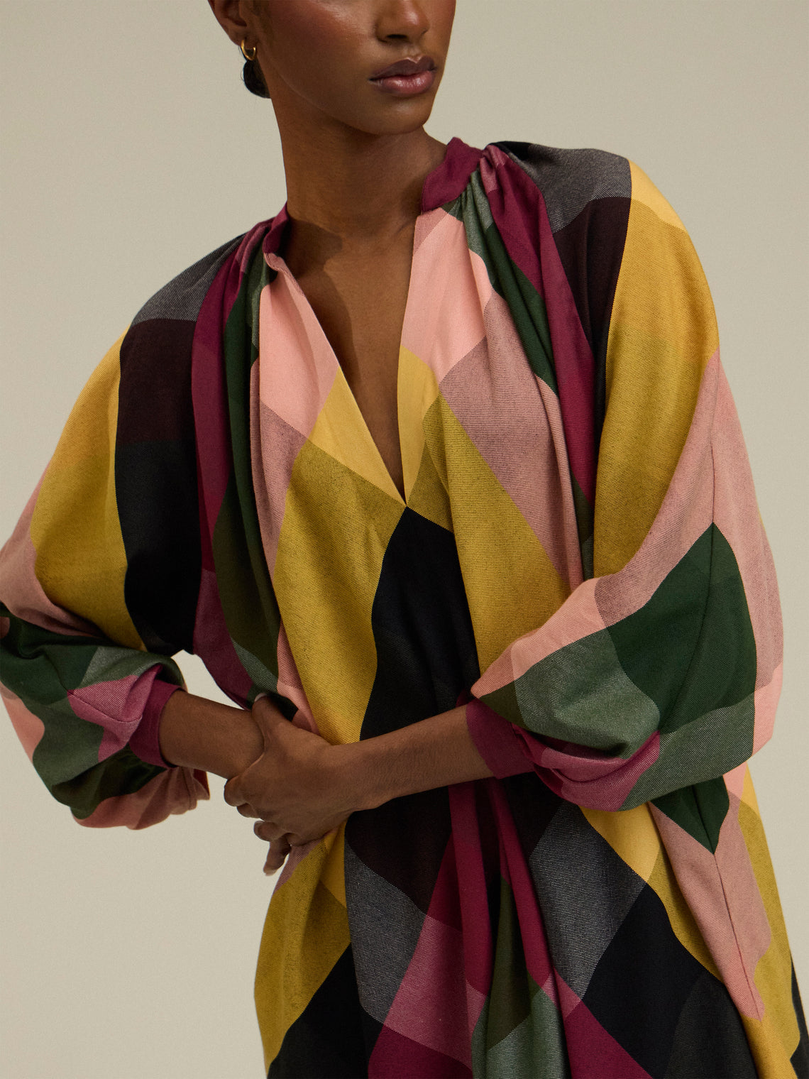 Marrakshi Life - The V-Neck Tourag Dress | Size: S - Multiple - ABASK