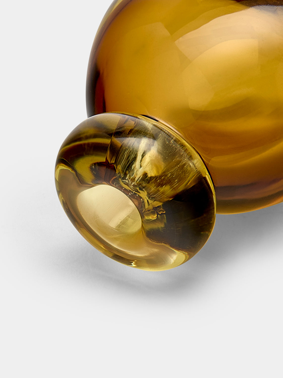 Antique and Vintage - 1950s Flavio Poli Murano Glass Perfume Bottle - Brown - ABASK