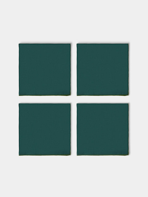Borgo delle Tovaglie - Filo Linen Extra Large Napkins (Set of 4) - Green - ABASK - 