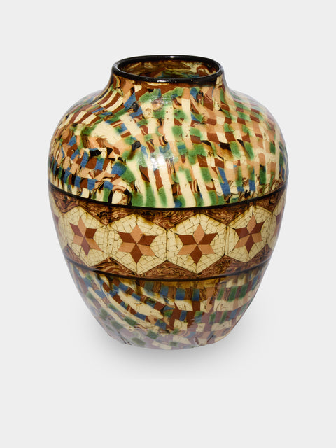 Antique and Vintage - 1920s Jean Gerbino Ceramic Vase (8in/20cm) - Multiple - ABASK - 