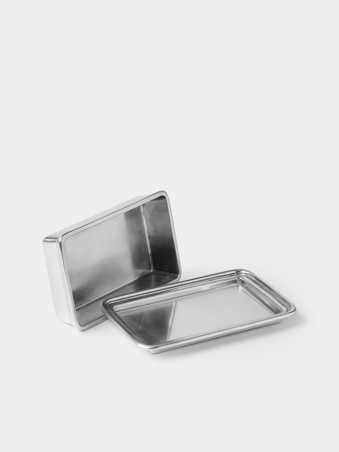 Cosi Tabellini - Umbria Pewter Butter Dish - Silver - ABASK
