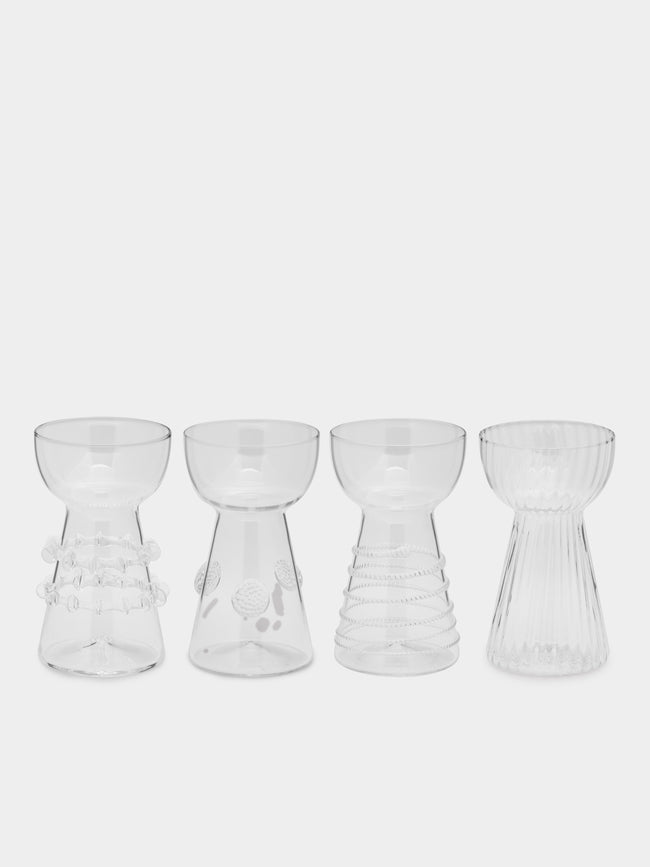 Bollenglass - Hand-Blown Glass Bulb Vases (Set of 4) -  - ABASK - 
