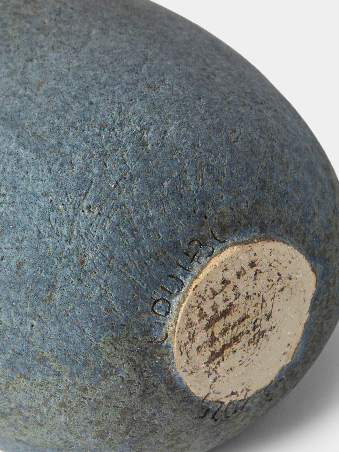 Linda Ouhbi - 42/2025 Hand-Built Stoneware Vase (10in/26cm) - Blue - ABASK