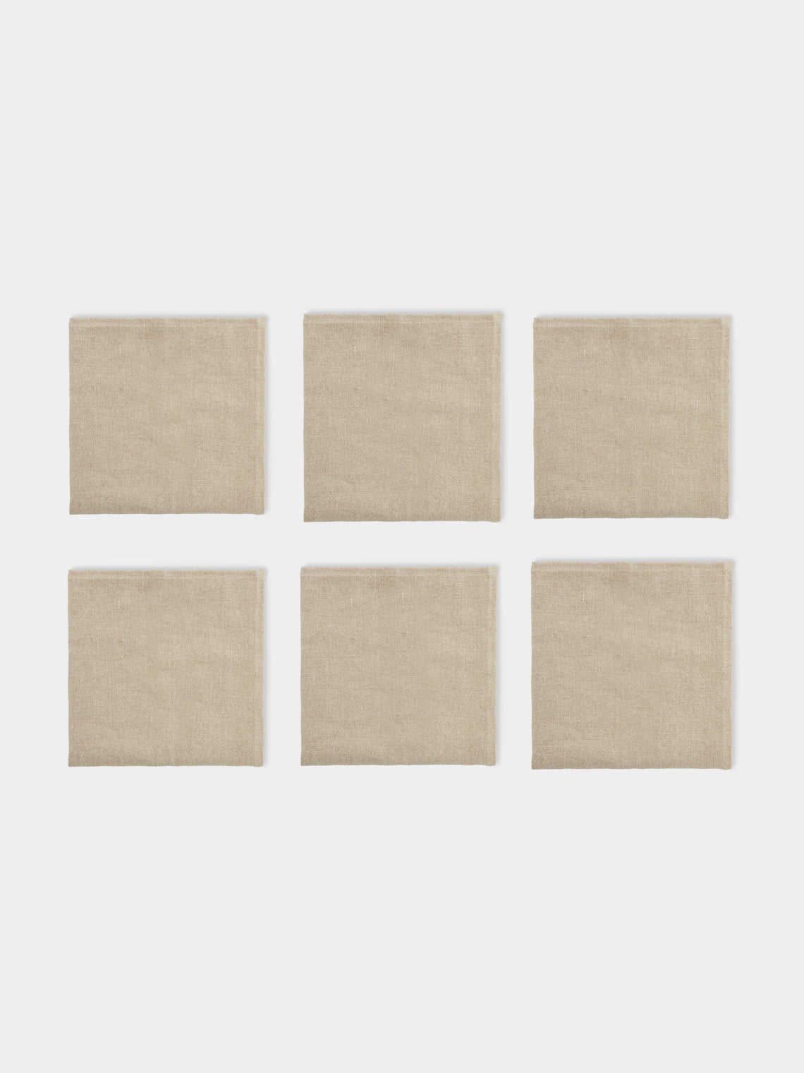 Libeco - Hudson Belgian Linen Napkins (Set of 6) - Natural - ABASK