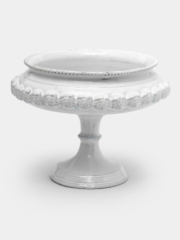 Astier de Villatte - Hand-Glazed Ceramic Tall Stand - White - ABASK - 