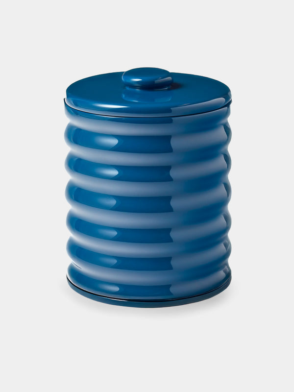 The Lacquer Company - Wiggle Lacquered Ice Bucket - Navy - ABASK - 