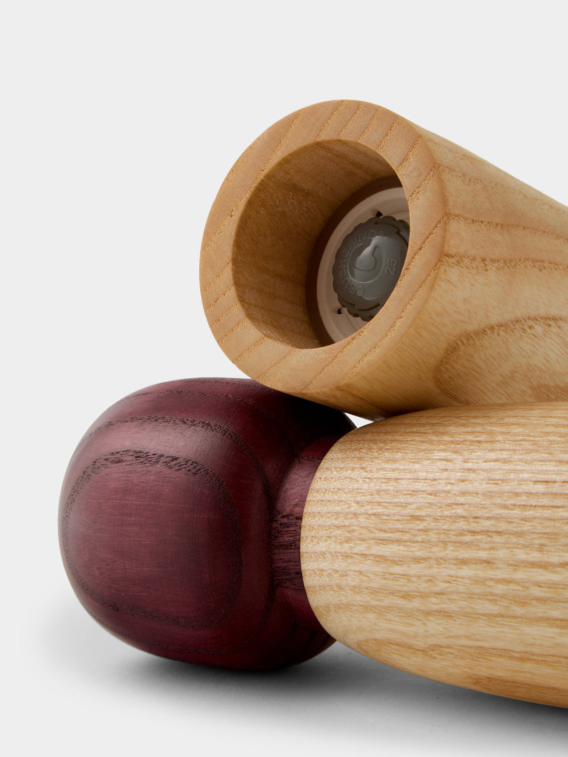 Marisa Klaster - Hand-Turned Wood Salt and Pepper Grinders (Set of 2) - Purple - ABASK