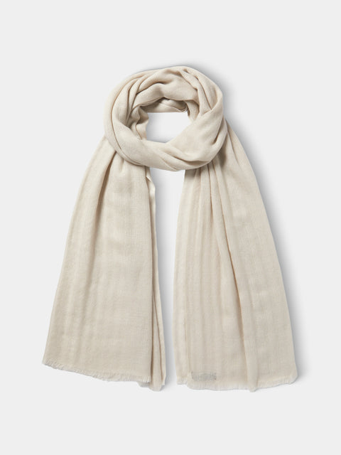 Denis Colomb - Kiri Cashmere Scarf | One Size - White - ABASK - 