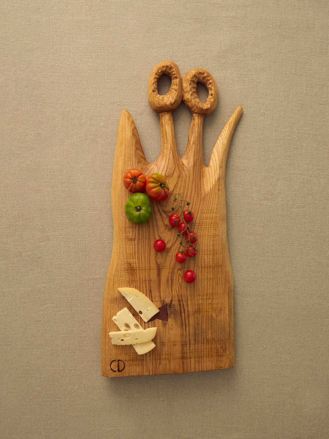 Eliot Daguet - Hand-Carved Ash Serving Board - Natural - ABASK