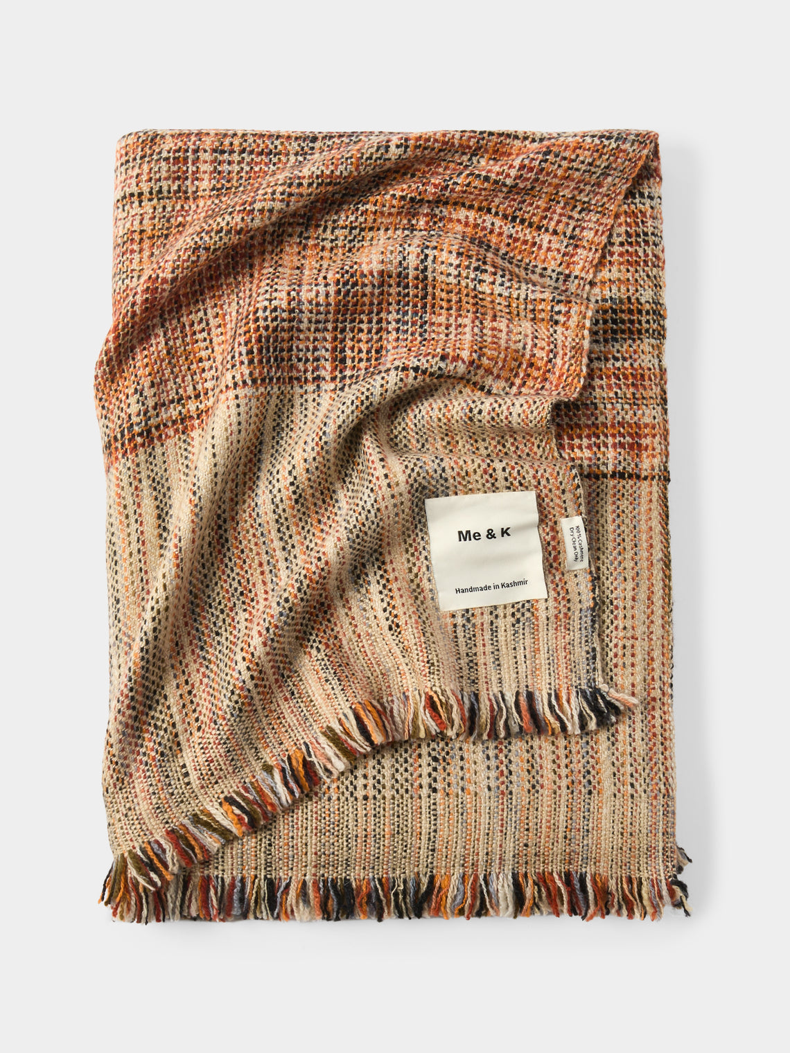 Me & K - Textured Cashmere Throw (67in/1.7m) - Multiple - ABASK